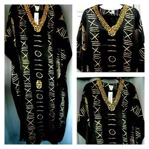 Beautiful beaded kaftan fits 1x 2x 3x